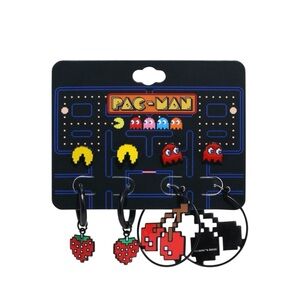 NEW Atari Pac-Man Characters & Fruit Earrings Set